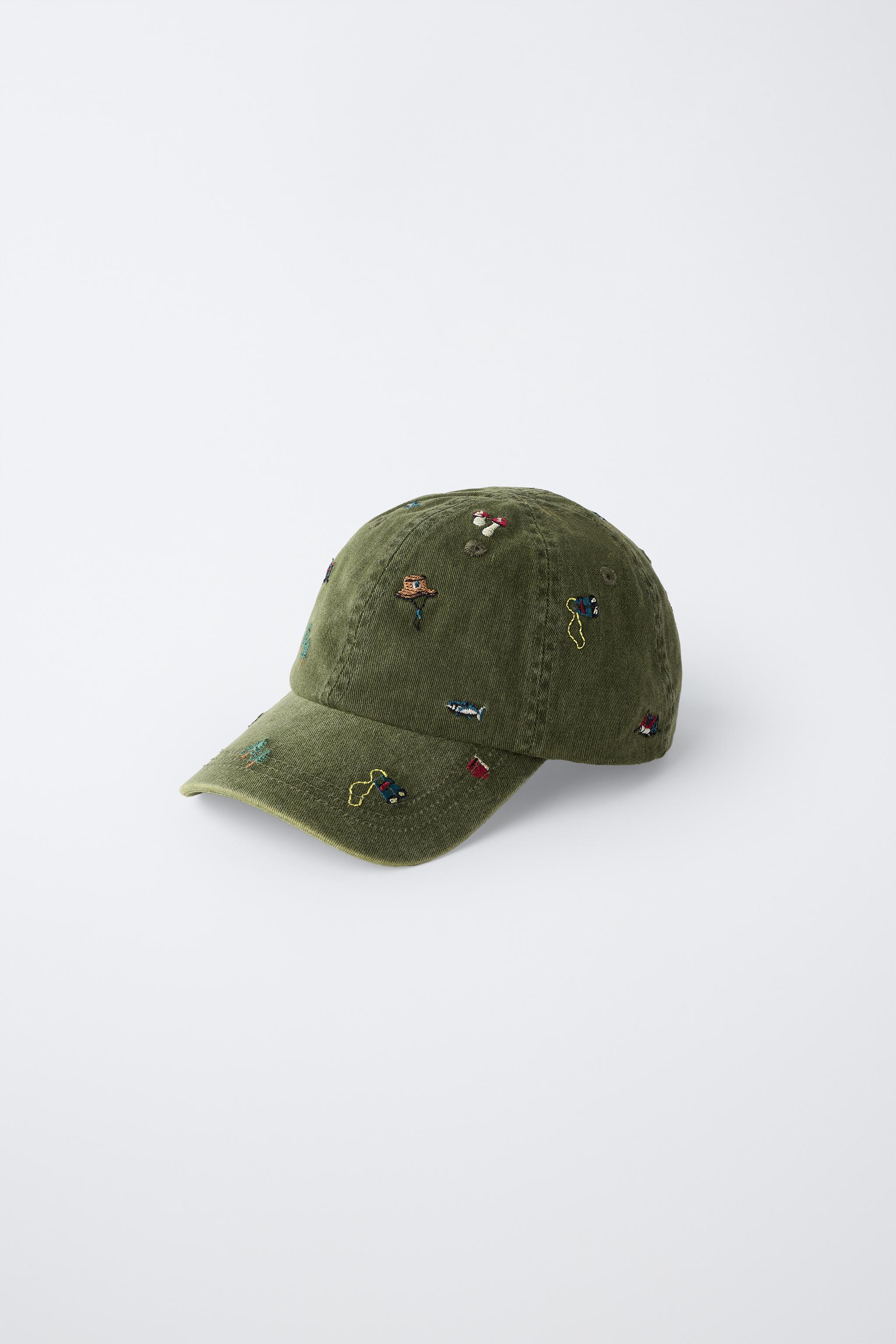 WASHED EFFECT EMBROIDERED CAP